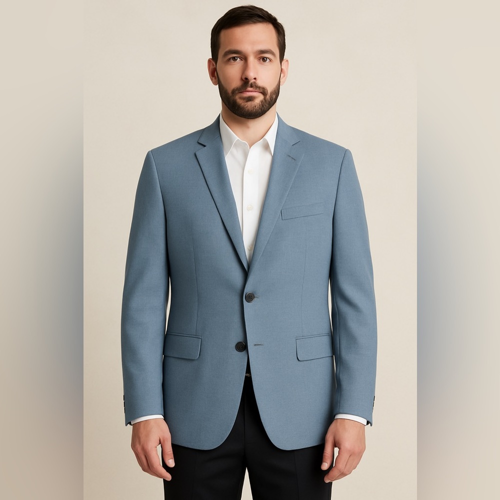 Michael Kors Blazer Suit Jacket Light Blue - Size 46R